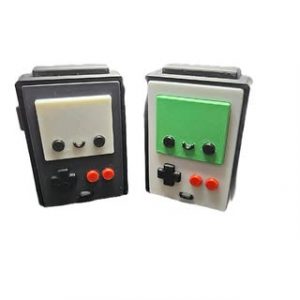 Hand Held Retro Game Storage Box Desk Accessory - For Home or Office Organization