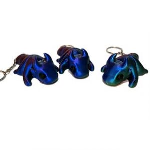 Articulated Baby Dragon Keychain – Cute Flexi Fidget Toy Charm Gift for Dragon Lovers