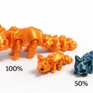 4 Pack Mini Articulated Flexi Fox Fidget Toy Bundle – Anxiety Relief Gift Set
